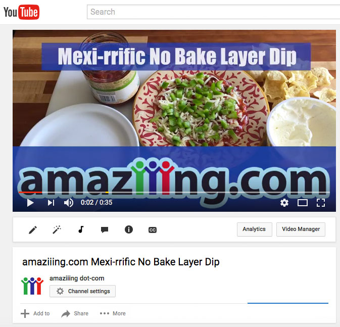amaziiing.com Mexi-rrific No Bake Layer Dip