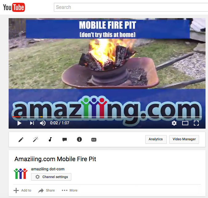 amaziiing.com Mobile Fire Pit