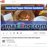 amaziiing.com Chicken Sandwich With Sweet Red Peppers